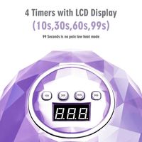 Lampe à ongles à LED UV sans fil portable avec 110W et 39 lumières Gel vernis à ongles longueur d'onde 365nm Logo personnalisable