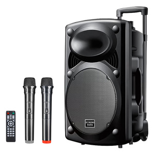 YOTO PRO-DE12B <span class=keywords><strong>Speaker</strong></span> Karaoke Portabel Berkualitas Tinggi 1200 Watt dengan Troli untuk Luar Ruangan, <span class=keywords><strong>12</strong></span> Inch, Bertenaga Baterai - Product Image 1