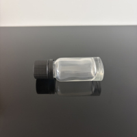 Flacon en verre transparent de 10 ml avec bouchon à vis pour parfums, huiles essentielles, lotions, soins de la peau, sérums, y compris diffuseur à bâtonnets, étiquettes personnalisables