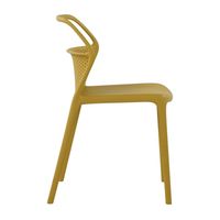 Offre Spéciale pas cher salle à manger monobloc tout en plastique unique design simple extérieur chaises en plastique avec trous pour jardin