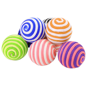 Luxury Multi-Color Interactive Pet Chew Toy Bite-Resistant Nylon <b>Ball</b> Wool Feather Plastic Rope Paper Materials Cats Animal - Product Image 6
