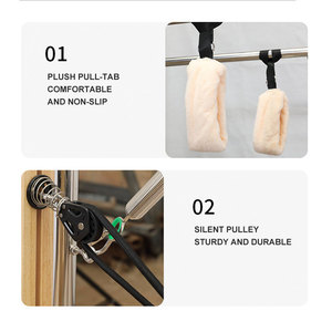 <span class=keywords><strong>Reformer</strong></span> <span class=keywords><strong>Pilates</strong></span> in Quercia con Mezzo Trapeze per Studio e Palestra, Attrezzatura Fitness Cadillac - Product Image 5