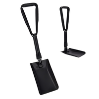 Hache de jardinage et de pêche, pelle pliable portable, design compact, acier au carbone, qualité industrielle, style traditionnel