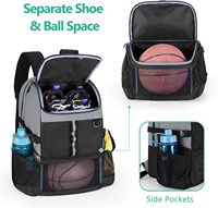 Sac de football personnalisé de haute qualité, sac de basketball, sac à dos avec compartiment pour ballon et chaussures