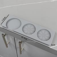 Tapis de tamping en silicone à 3 trous pour accessoires de machine à expresso, idéal pour barista - Ventes flash