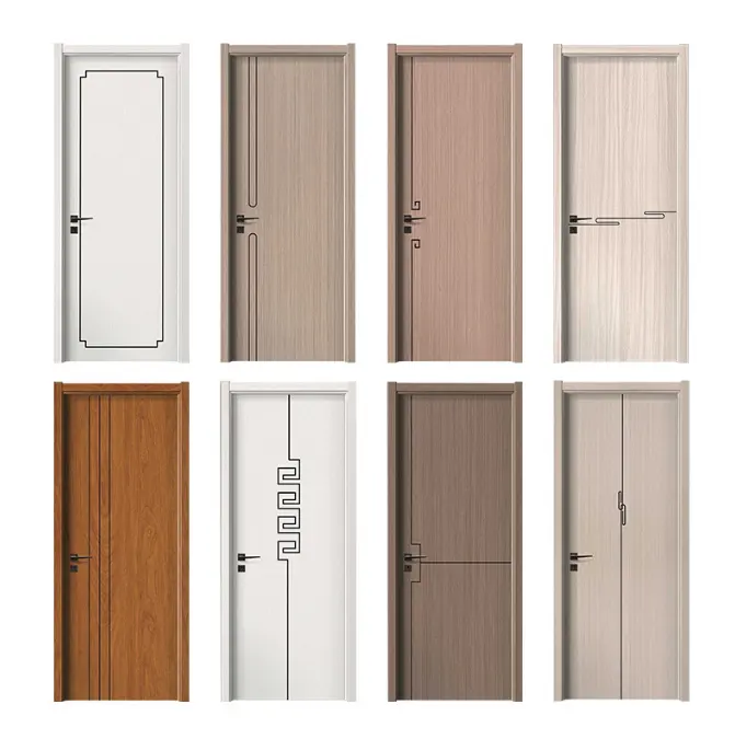 Teak solid wood main entrance oak wooden door panel others doors double design entry factory