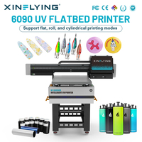 Satu Mesin Tiga Fungsi 6090 Printer UV Flatbed I3200 Printer UV DTF Flatbed Komersial 60*90cm