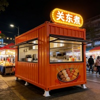 Café en conteneur préfabriqué, café moderne en conteneur, kiosque en conteneur pour la vente en marché de rue