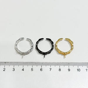 ขาตั้งเครื่องประดับไข่มุก DIY รุ่นเรียบง่าย แหวนเงินแท้ S925 สำหรับไข่มุกทรงกลมขนาด 7-9 มม. รุ่น 10038 ขาตั้งเปล่าสำหรับเครื่องประดับเงิน - Product Image 4