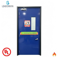 Porte coupe-feu industrielle robuste en acier, certifiée UL 3 heures, galvanisée, porte battante en métal creux, ensemble de porte de sortie