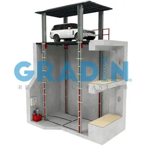High Quality Hydraulic Double Guide Rail Car Lifts For Home Garage