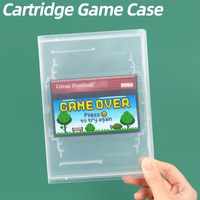 Étui universel transparent SUNSHING pour cartouches de jeu Nintendo N64 SNES Sega Mega Drive Dreamcast, support de rangement pour cartes de jeu