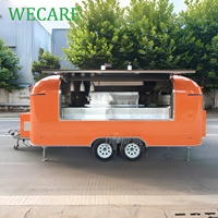 WECARE Remolque de Comida Móvil Personalizado para Cafetería, Bar, Kebab, Helados, Ideal para Festivales, Ferias y Eventos al Aire Libre