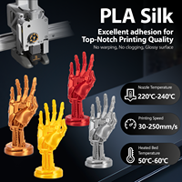 Filamen pencetak PLA sutra 1.75mm filamen pencetak PLA PETG 3D 1kg (2,2 lbs) kumparan plastik rol warna logam PLA PETG batang filamen sutra