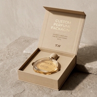 Boîte de présentation rigide écologique de style livre blanc magnétique personnalisée de qualité supérieure pour flacon unique de parfum ou cosmétique sur mesure