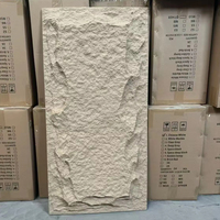 Panneau de bardage en pierre artificielle PU WPC moderne, léger, imperméable, ignifuge, pour une utilisation intérieure et extérieure