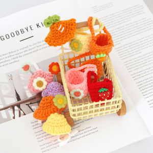 Chapeaux pour hamsters, couvre-chef floral pour animaux de compagnie, taille unique, accessoires en crochet doux pour petits animaux - Product Image 4