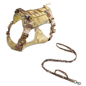 Conjunto de Correa y arnés de nailon duradero para perros, <span class=keywords><strong>collar</strong></span> ajustable para perros medianos y grandes - Product Image 2