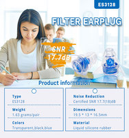 Bouchons d'oreilles en silicone liquide approuvés CE 23 dB, anti-bruit, réutilisables pour concerts et festivals de musique