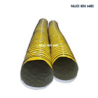 Conduit flexible isolé en PVC NUOENWEI - Conduit thermique triple couche de 4'' à 59'' pour CVC, refroidisseurs de grains et climatiseurs de tentes