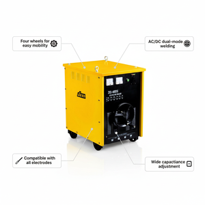Machine à souder ZXE1-400/315 de qualité supérieure, hautement recommandée, garantie 1 an, pour acier au carbone, modes AC/DC doubles, compatible - Product Image 2