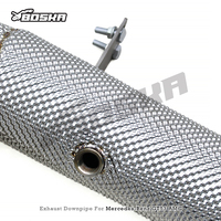 Tuyau de descente universel en acier inoxydable poli de 1,5 mm à haut débit, sur mesure, pour Mercedes-Benz AMG GT50/GT53 3.0T 2019-2023