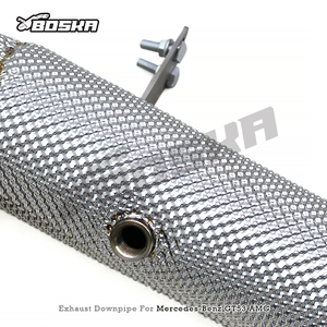 Downpipe sur mesure en stock pour Mercedes-Benz AMG GT50/GT53 3.0T 2019-2023, en acier inoxydable 304 Boska, tuyaux d'échappement - Product Image 3