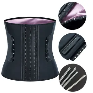 FSPG Plus Size Femmes Shapewear Cincher Corset Latex Waist Trainer Shaper Avec Logo Personnel