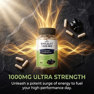 Cápsulas de Shilajit AegleWell, 60 Unidades - 1000mg Ultra Fuerte, Apoya la Energía <span class=keywords><strong>y</strong></span> la Salud Inmunológica, Personalizable OEM/ODM - Product Image 2