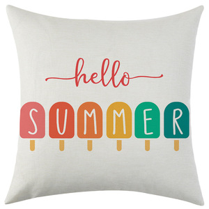 Nuevas fundas de almohada de lino con estampado de piña, muy vendidas en verano, cojines para sofá y fundas para respaldo, exclusivamente disponibles para - Product Image 4