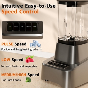 Tốc Độ Cao Thương Mại Máy Xay Sinh Tố 1200W Ice Crusing Súp Pha Trộn Máy Nước Trái Cây 4 Trong 1 Máy Ép Trái Cây Bảng Máy Xay Sinh Tố Cho Nhà Bếp - Product Image 3