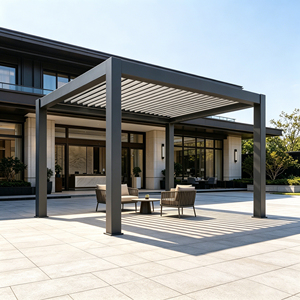 Toldo de Aluminio Motorizado para Exteriores, Ajustable, con Ventilación, Totalmente Impermeable e Inteligente, para las Cuatro Estaciones - Product Image 3