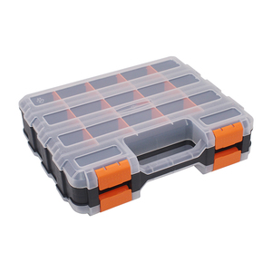 Plastic Organizer Box Double Side Plastic Assortment Case Plastic Storage Parts Organizer Box