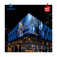 Panneau publicitaire LED extérieur étanche IP65 P8 P10, mur vidéo sur pied, haute luminosité, personnalisable, résolution 8K