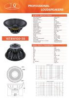 Haut-parleur Y30 de 18 pouces 18TBW100-30, aimant de 220*30 mm, bobine vocale de 100 mm, bobine vocale de 4 pouces, entrée et sortie de 1000 watts, système de sonorisation de subwoofer