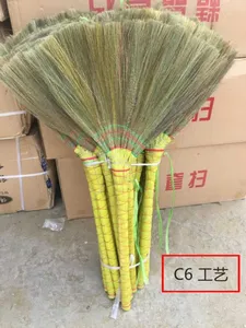 Handwoven Artifact Large Cleaning Household Miscanthus Broom Sweeping Tile Wooden Floor Natural Soft Broom