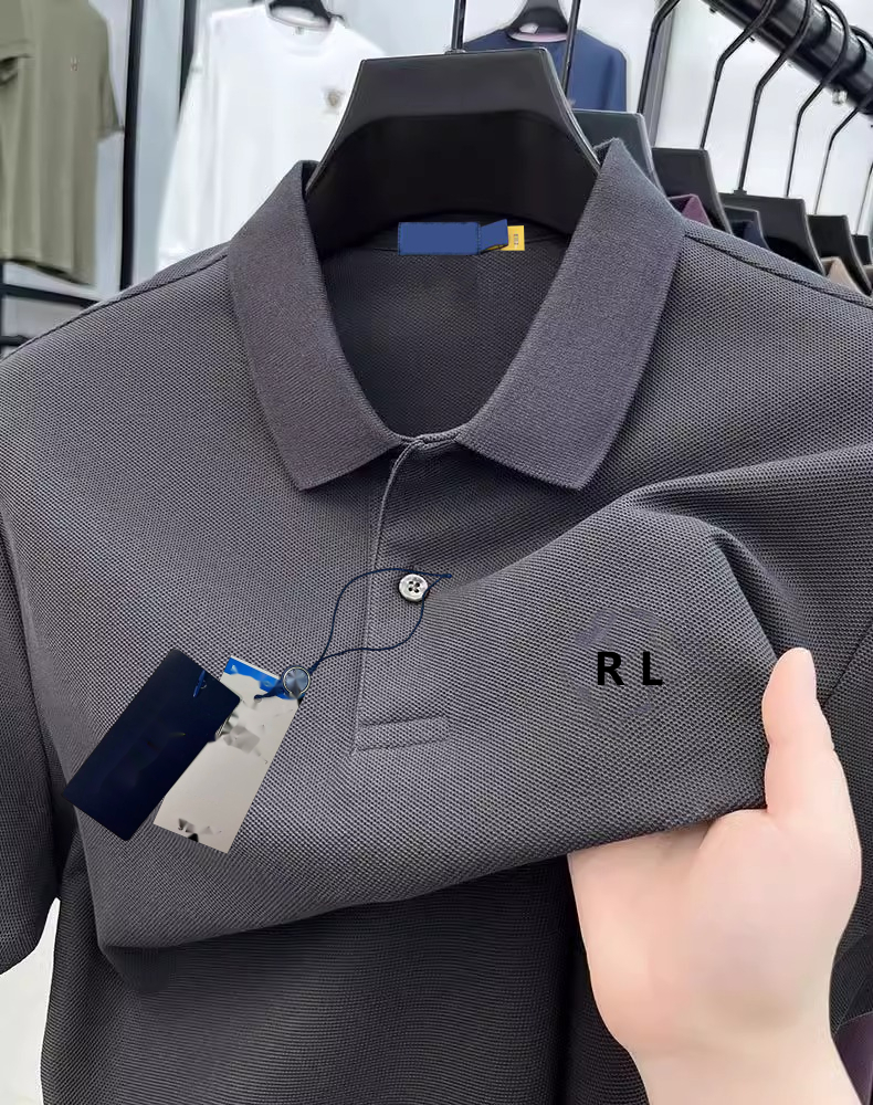 Gris oscuro con logo RL negro