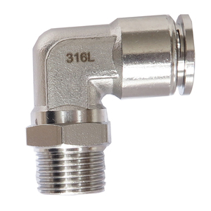 1/8 3/4 bspt bspp 1/2 pt pt pneumatic חוט צינור אוויר אביזרי אוויר נירוסטה פנאומטיים - Product Image 4