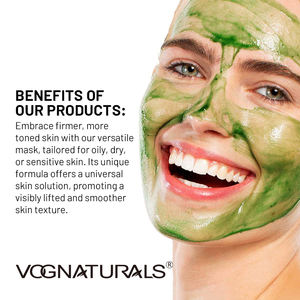 OEM OBM Gel d'aloe vera à la chlorophylle naturelle et biologique, crème détoxifiante, masque facial, nettoyage en profondeur, resserre les pores, contrôle du sébum pour une peau matifiée - Product Image 6