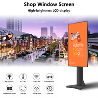 43-49-55-65 pouces 4k affiche semi-extérieure moniteur Android lecteurs de publicité écran d'affichage Lcd vitrine signalisation numérique