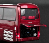Nouvelle collection tendance, modèles de bus en métal moulé sous pression de haute qualité, bus longue distance à l'échelle 1/42