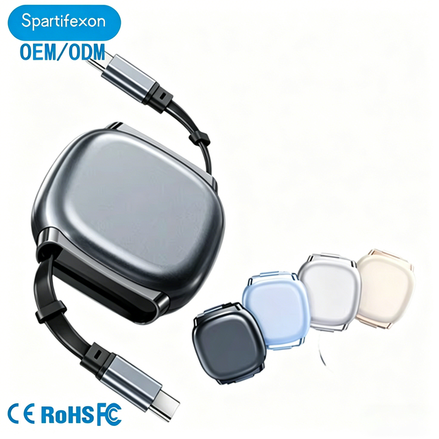 Wholesale 100W Retractable 7-Length Type-C Magnetic USB C Data Cable TPE 5A Fast Charging Accessories Mobile Phone Charger