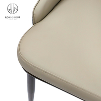 Chaise de salle à manger en métal, ensemble de salle à manger de luxe bon marché pour la maison et le restaurant, meubles de chambre, chaises de table modernes nordiques en cuir pour la salle à manger