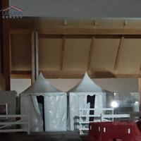 Tente de réception personnalisée pour exposition, mariage, fête, imperméable, type gazebo, chapiteau, fournie par la Chine