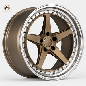 Jantes en aluminium forgé 6061-T6 personnalisées, style 2 pièces, 18-24 pouces, 5 branches, lèvres polies, pour BMW, Audi, <span class=keywords><strong>Mercedes</strong></span>, Lexus - Product Image 1
