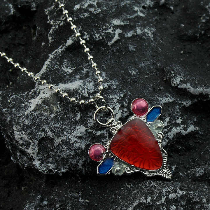 赤珊瑚 ☆ シルバー ネックレス クロス ペンダント ヴィンテージ