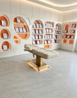 Table de massage électrique de luxe à commande monoposte pour spa et salon, idéale pour esthéticiennes, soins du visage, esthétique et extensions de cils