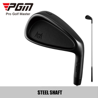 Clubs de golf pour droitiers PGM TIG062 avec logo personnalisé, fers en acier CNC, revêtement en caoutchouc noir, fers de golf pour hommes