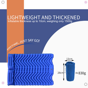 Estera portátil autoinflable gruesa para 2 personas, almohadilla <span class=keywords><strong>doble</strong></span> para dormir para acampar, mochilero, senderismo, coche, tienda de playa de viaje - Product Image 5