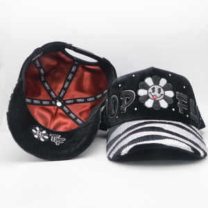 Gorra de Béisbol de Alta Calidad con Bordado 3D de Ángeles, Diseño Nuevo, Ajustable, Gorra Deportiva de Gamuza Negra - Product Image 5
